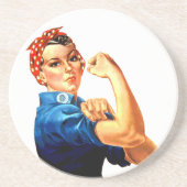 We kunnen het doen met de Riveter WII Propaganda Zandsteen Onderzetter (Voorkant)
