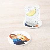 We kunnen het doen met de Riveter WII Propaganda Zandsteen Onderzetter (Zijkant)