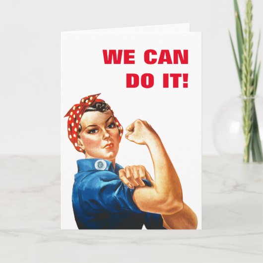 We kunnen het doen met de riveter Women Power Clas Kaart (Voorkant)