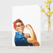 We kunnen het doen met de riveter Women Power Clas Kaart (Gele Bloem)