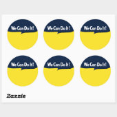 We kunnen het doen met Rosie Ronde Sticker (Vel)
