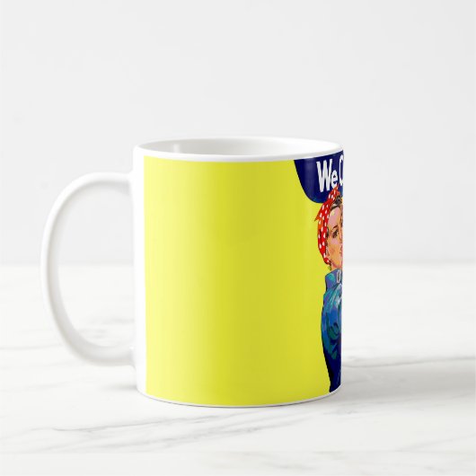 We kunnen het doen - Motivatie Pop kunst Koffiemok (Links)