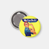 We kunnen het doen - Motivatie Pop kunst Magneet (Voorkant / Achterkant)