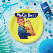 We kunnen het doen - Motivatie Pop kunst Papieren Bordje (Feest)