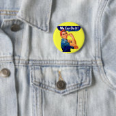 We kunnen het doen - Motivatie Pop kunst Ronde Button 5,7 Cm (In situ)