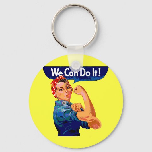 We kunnen het doen - Motivatie Pop kunst Sleutelhanger (Voorkant)