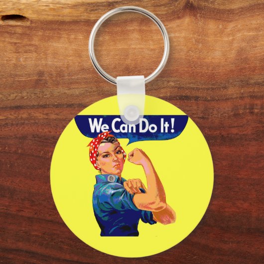 We kunnen het doen - Motivatie Pop kunst Sleutelhanger (Achterkant)