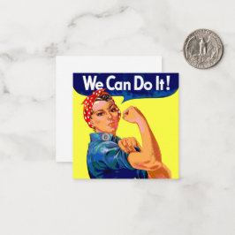 We kunnen het doen notitiekaartje