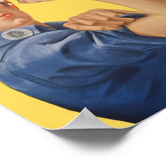 We kunnen het doen op Custom Rosie The Riveter Fem Poster (Hoek)