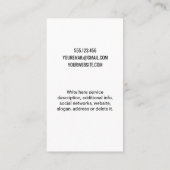 We kunnen het doen op Custom Rosie The Riveter Fem Visitekaartje (Achterkant)