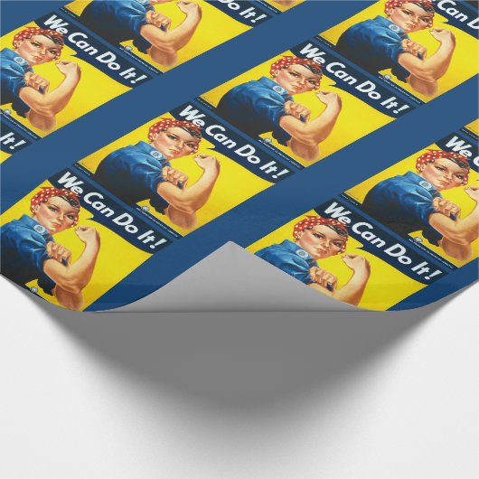 We kunnen het doen - Rosie de Riveter Cadeaupapier (Hoek)