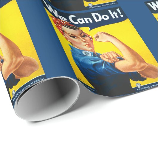 We kunnen het doen - Rosie de Riveter Cadeaupapier (Rol Hoek)