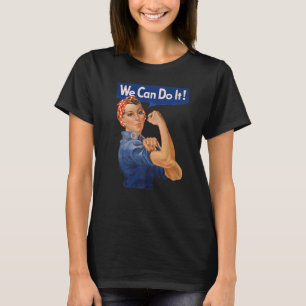We kunnen het doen Rosie de Riveter Feminist Wii R T-shirt