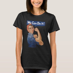 We kunnen het doen Rosie de Riveter, feministische T-shirt