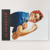 We kunnen het doen Rosie de Riveter Vrouwen Macht  Legpuzzel (Horizontaal)