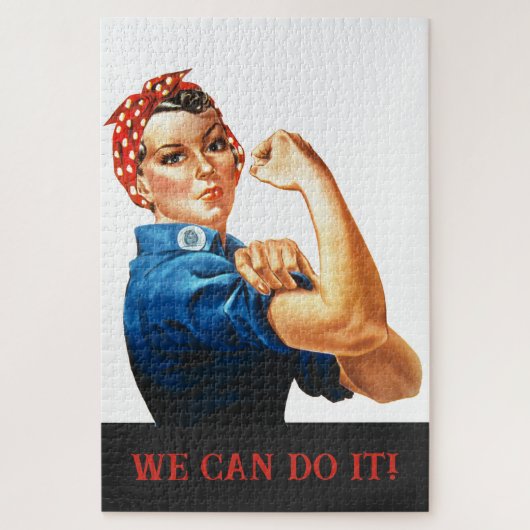 We kunnen het doen Rosie de Riveter Vrouwen Macht  Legpuzzel (Verticaal)