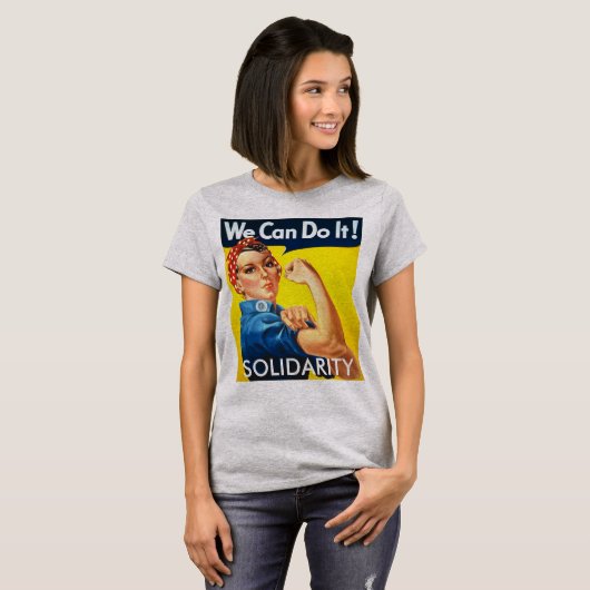 We kunnen het doen - Rosie de Riveter - weerstaan T-shirt (Voorkant volledig)