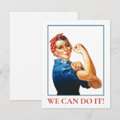 We kunnen het doen Rosie Riveter Women Power WWII  (Voorkant / Achterkant)