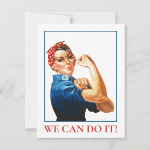 We kunnen het doen Rosie Riveter Women Power WWII