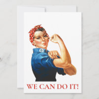 We kunnen het doen Rosie Riveter Women Power WWII