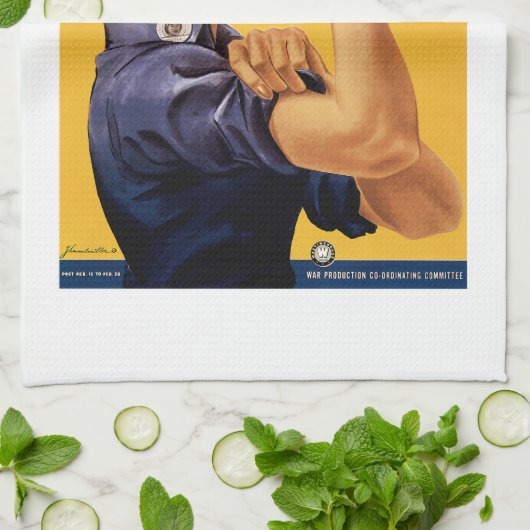 We kunnen het doen theedoek (Gevouwen)