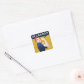 We kunnen het doen vierkante sticker (Envelop)