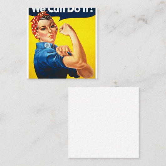 We kunnen het doen vierkante visitekaartje (Voorkant / Achterkant)