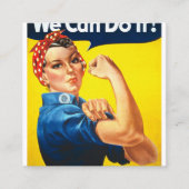 We kunnen het doen vierkante visitekaartje (Voorkant)