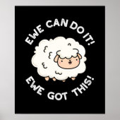 We kunnen het doen, we hebben een grappige schaap poster (Voorkant)