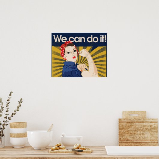 We kunnen het feminisme doen poster (Keuken)