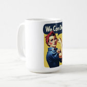 We kunnen het | feminisme koffiemok (Voorkant links)