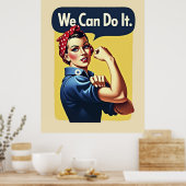 We kunnen het | feminisme poster (Keuken)