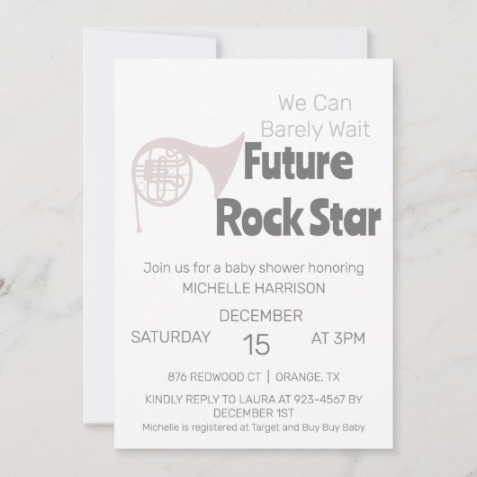 We kunnen het geneutrale Baby shower van de geslac Kaart (Voorkant)