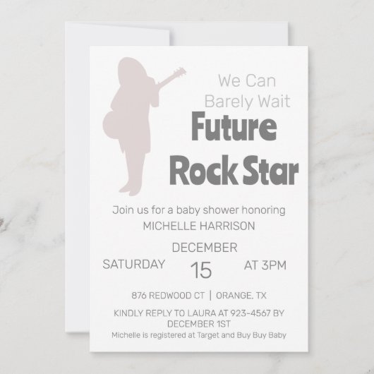 We kunnen het geneutrale Baby shower van de geslac Kaart (Voorkant)