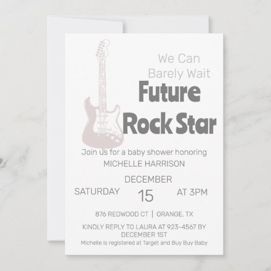 We kunnen het geneutrale Baby shower van de geslac Kaart (Voorkant)