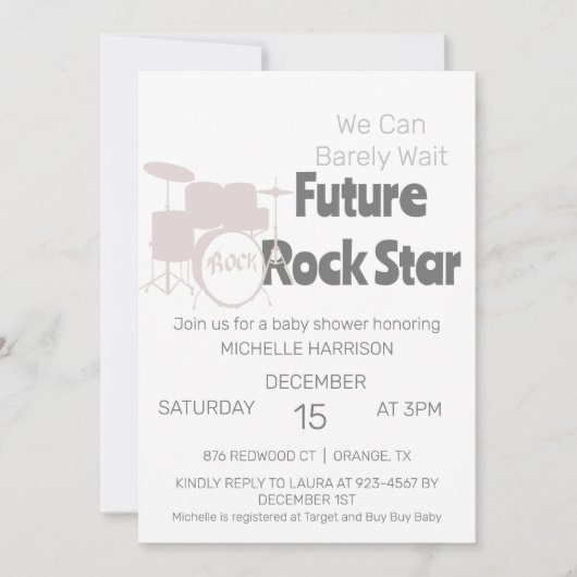 We kunnen het geneutrale Baby shower van de geslac Kaart (Voorkant)