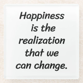 We kunnen het glazen Onderzetter wijzigen