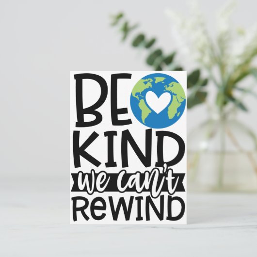 We kunnen het hart van de Aarde niet terugwinden Briefkaart (Staand voorkant)