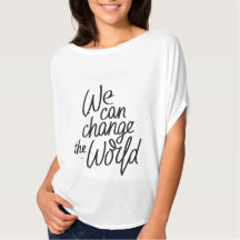 We kunnen het inspirerend t-shirt van de wereld ve
