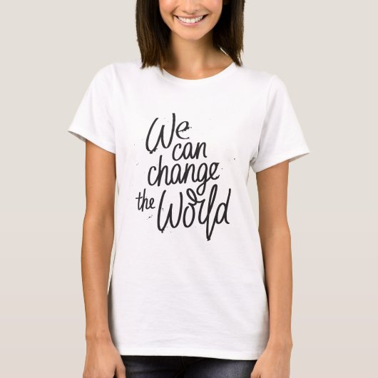 We kunnen het inspirerend t-shirt van de wereld ve (Voorkant)