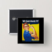 WE KUNNEN HET MAHJ! pincode Vierkante Button 5,1 Cm (Voorkant /achterkant)