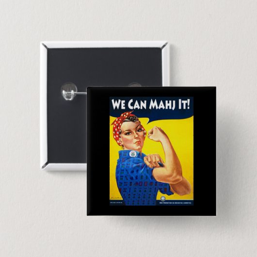 WE KUNNEN HET MAHJ! pincode Vierkante Button 5,1 Cm (Voorkant /achterkant)