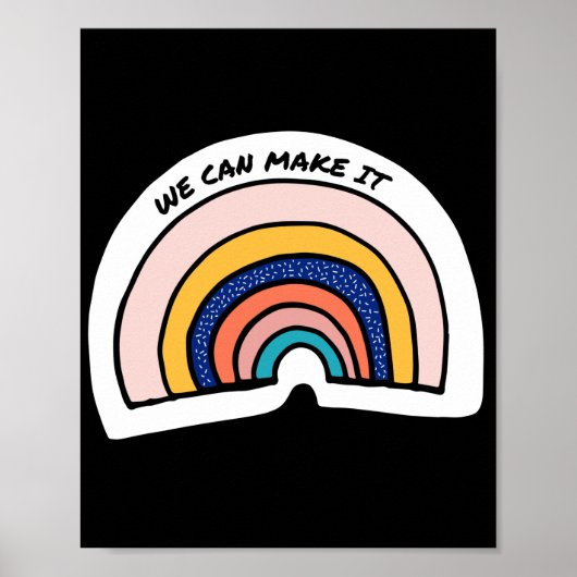 We kunnen het maken. LGBT+Pride. Poster (Voorkant)
