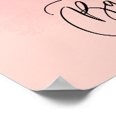 We kunnen het meisje Baby shower welkom heten Poster (Hoek)