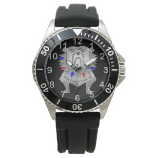 We kunnen het nemen - Pewter Bulldog Horloge