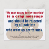 We kunnen het niet beter doen dan dit is een krap  briefkaart (Voorkant)