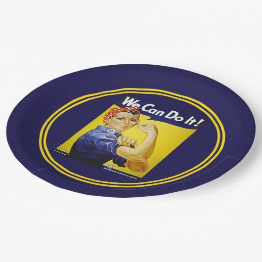 We kunnen het! papieren bordje (Gekanteld)