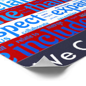 "We kunnen het" Patriottisch Vrouw Poster met vlag (Hoek)