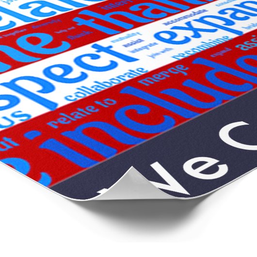 "We kunnen het" Patriottisch Vrouw Poster met vlag (Hoek)