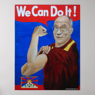 We kunnen het! - Poster Dalai Lama